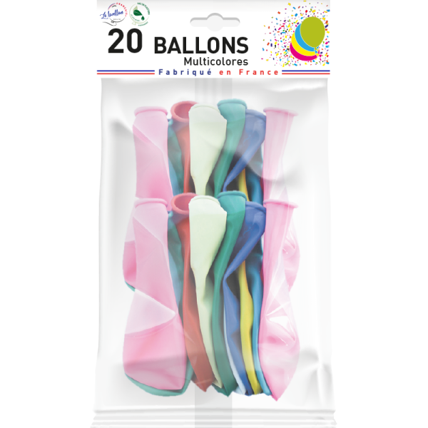 Ballons multicolores opaques – Image 3