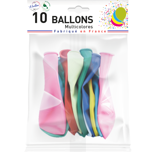 Ballons multicolores opaques – Image 2