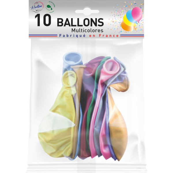 Ballons multicolores nacrés – Image 2