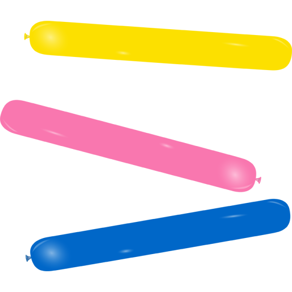 Ballon bannière opaque multicolore
