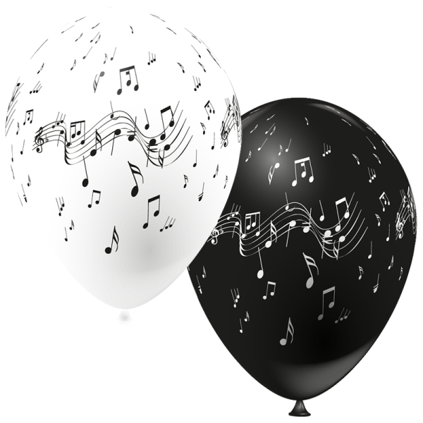 Ballon notes de musique