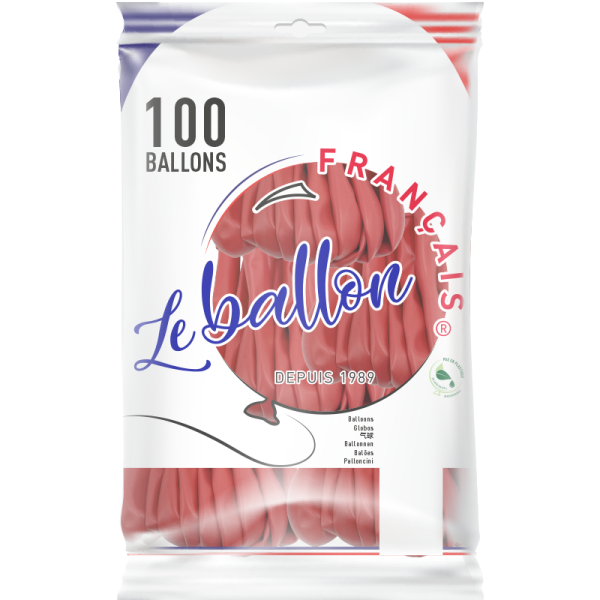 Ballon rouge opaque – Image 5