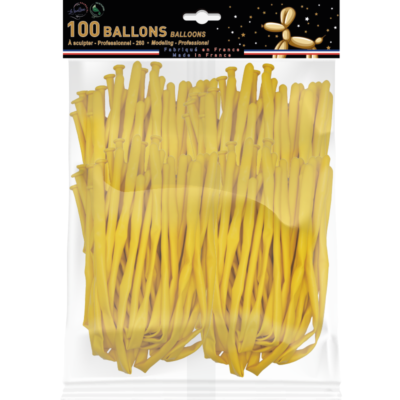 Featured image for “Recharge ballon à sculpter 260 jaune”
