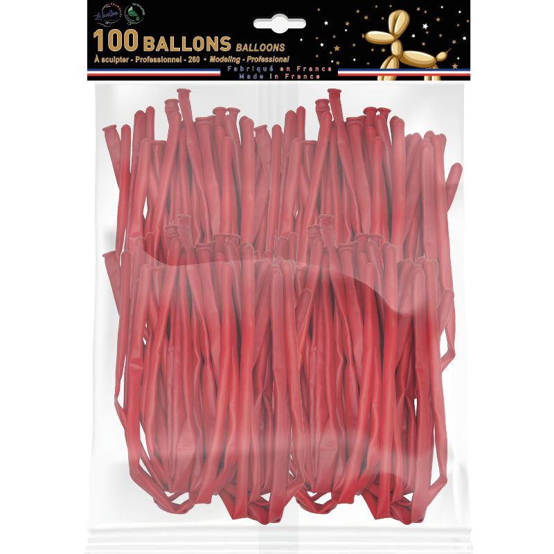 Featured image for “Recharge ballon à sculpter 260 rouge”