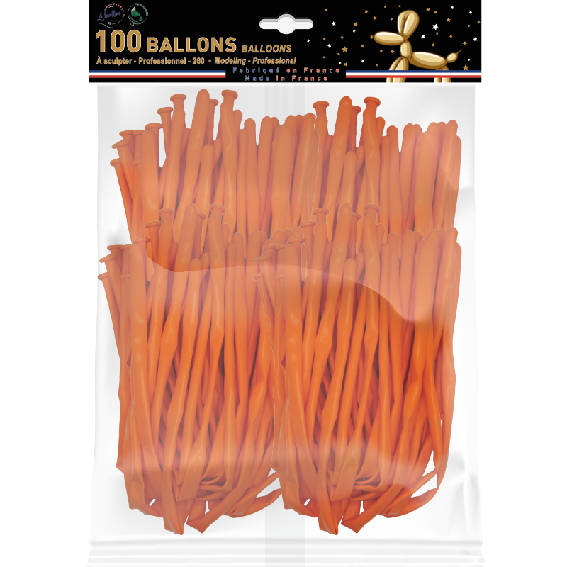 Featured image for “Recharge ballon à sculpter 260 orange”
