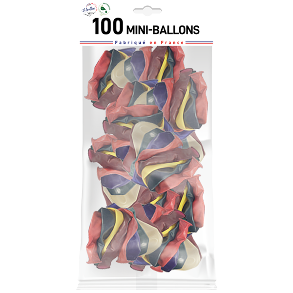 Mini-ballons multicolores cristal – Image 2