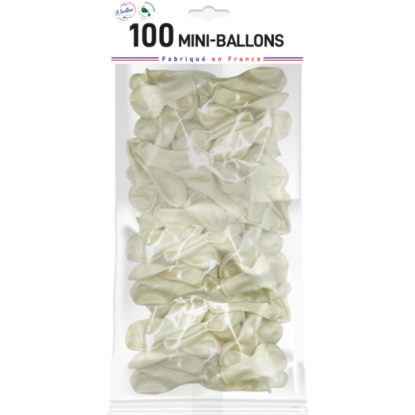 Mini-ballon ivoire nacré – Image 2
