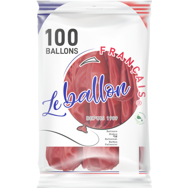 Ballon rouge intense cristal – Image 2