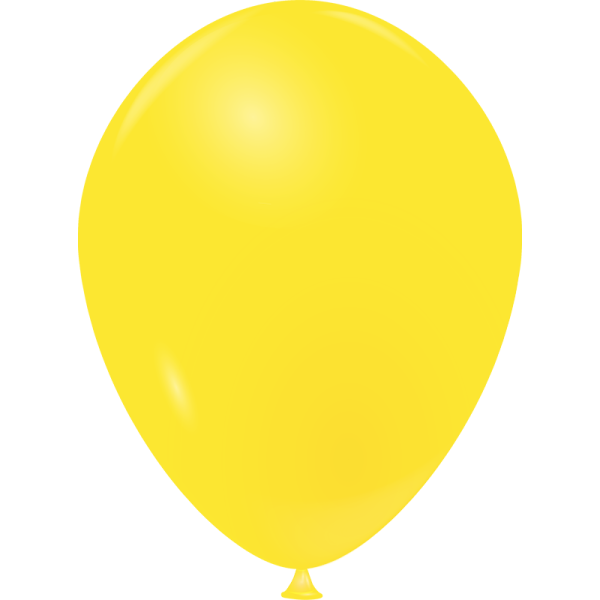 Ballon jaune canari cristal