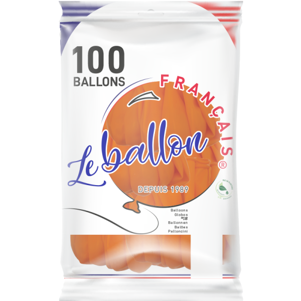 Ballon orange cristal – Image 2