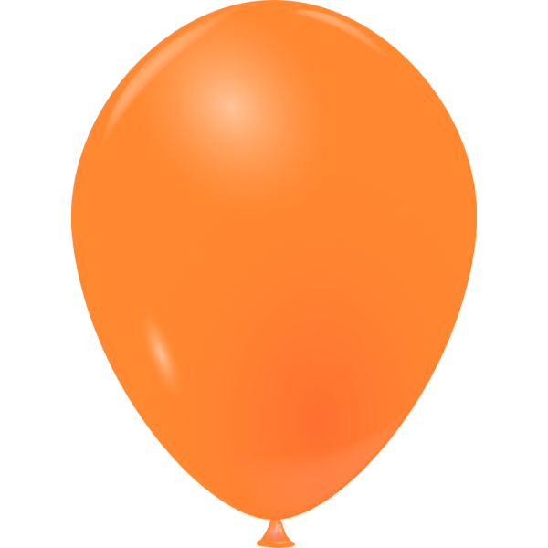 Ballon orange cristal