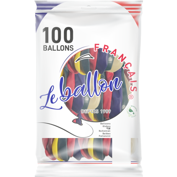 Ballons multicolores cristal – Image 3