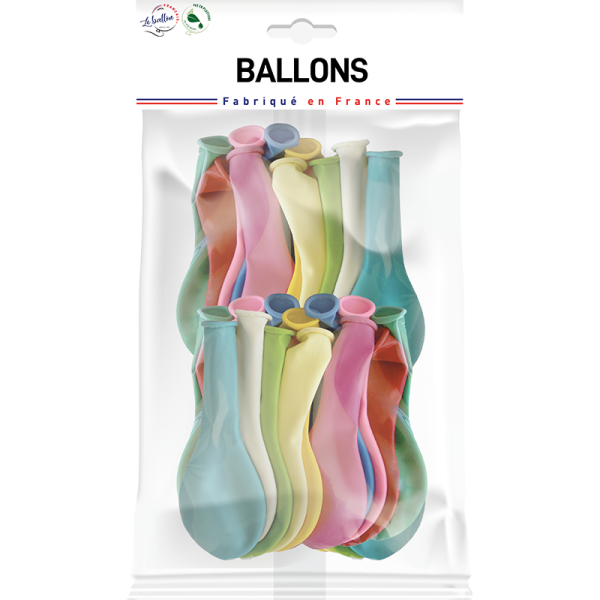 Ballons opaques multicolores 23 cm – Image 3