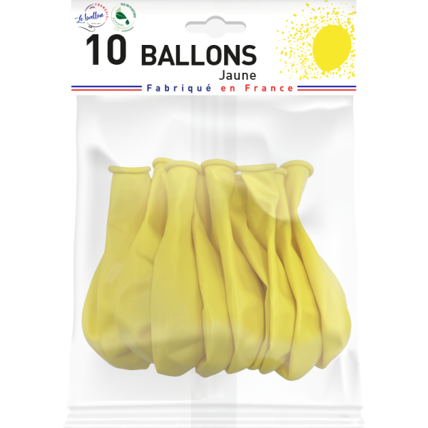 Ballon jaune opaque – Image 2