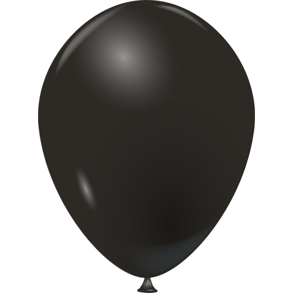Ballon noir opaque
