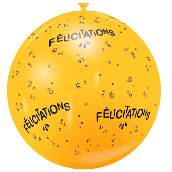 Ballon géant félicitations