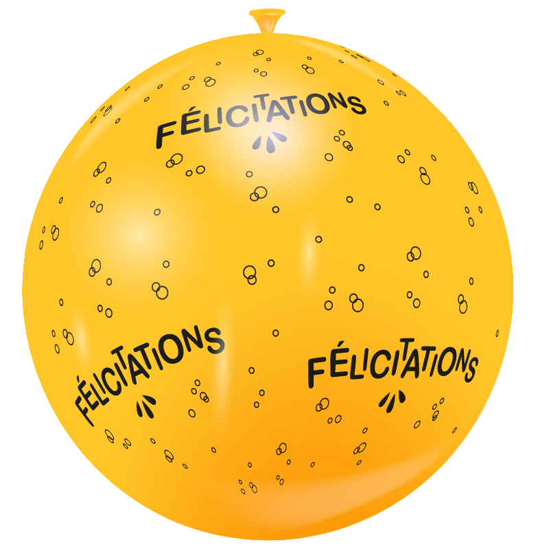 Featured image for “Ballon géant félicitations”