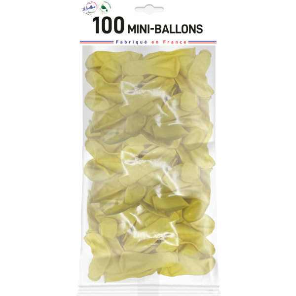 Mini-ballon jaune opaque – Image 3