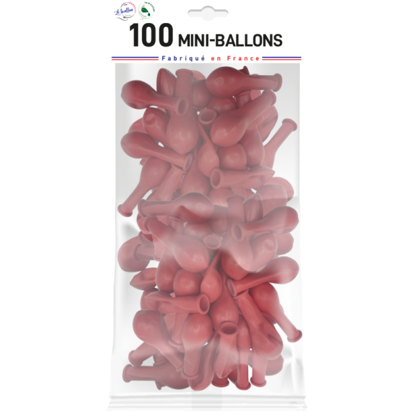 Mini-ballon rouge opaque – Image 3