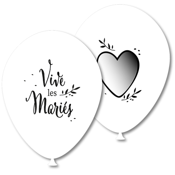 Ballon vive les mariés à personnaliser