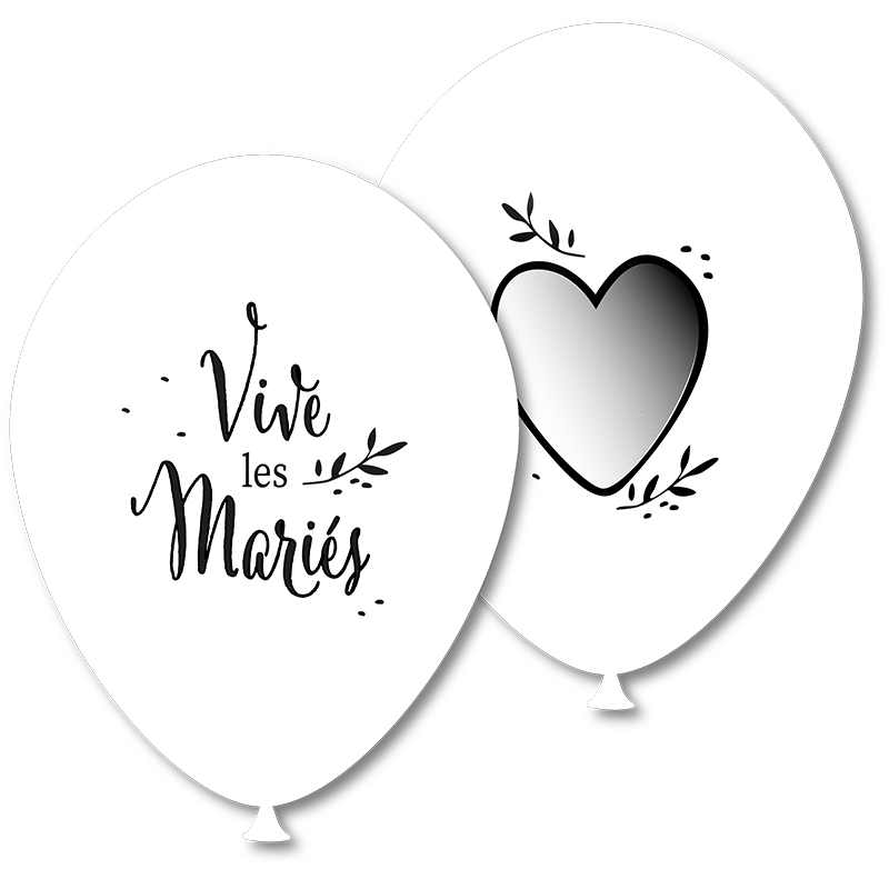 Featured image for “Ballon vive les mariés à personnaliser”