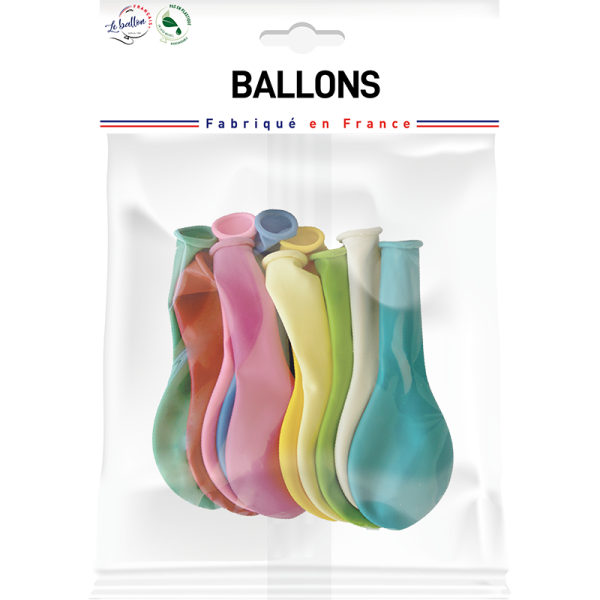 Ballons opaques multicolores 23 cm – Image 2