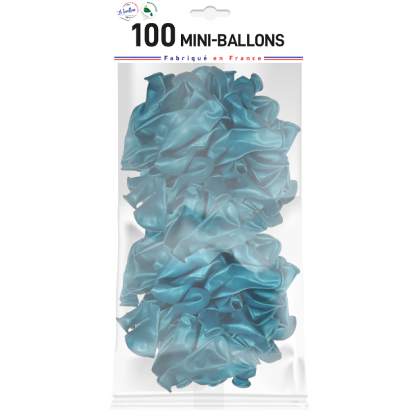 Mini-ballon turquoise nacré – Image 3
