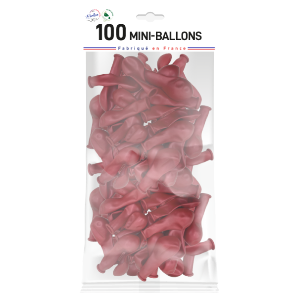 Mini-ballon rouge nacré – Image 3