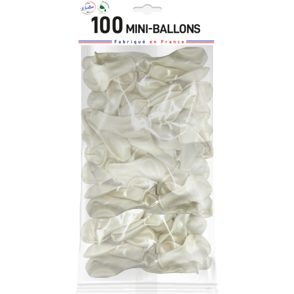 Mini-ballon blanc nacré – Image 3