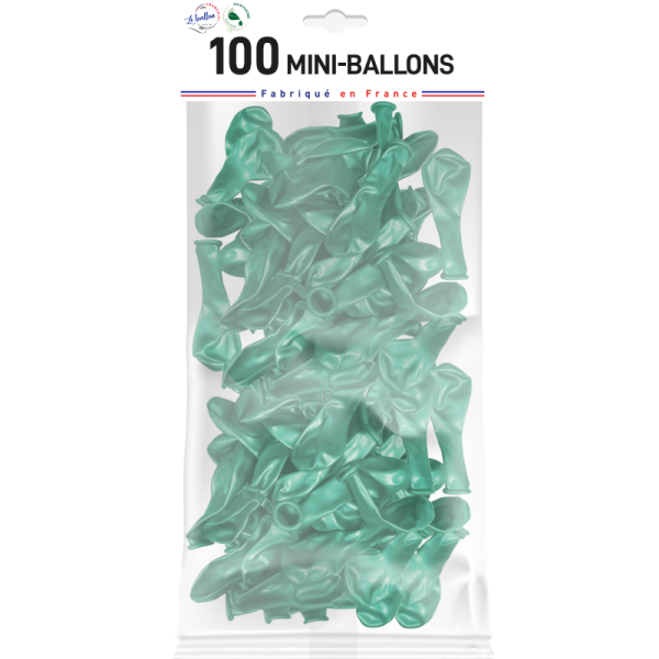 Mini-ballon vert menthe nacré – Image 3