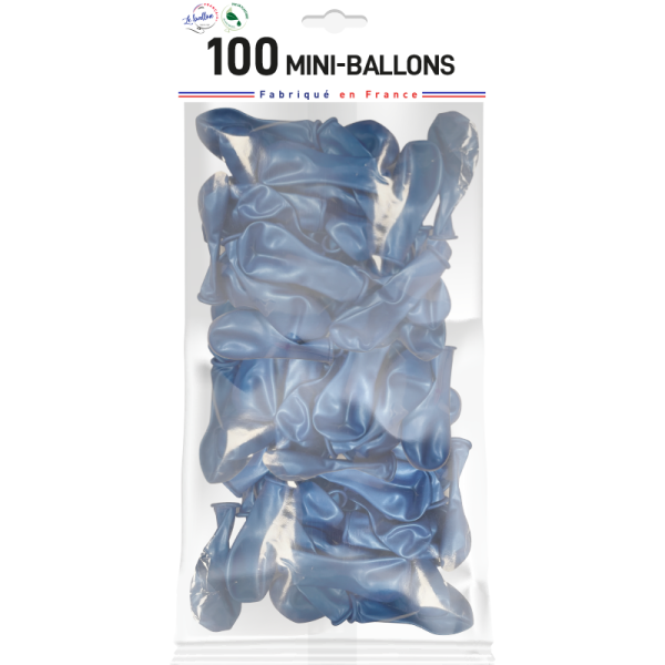 Mini-ballon bleu nacré – Image 3