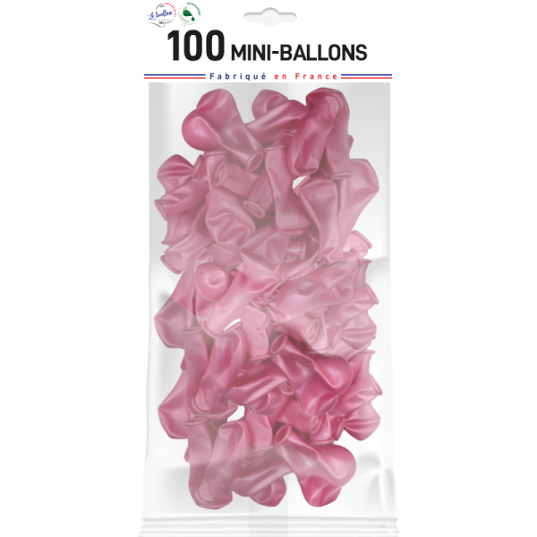 Mini-ballon rose nacré – Image 3