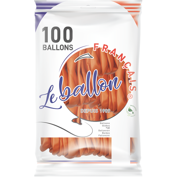 Ballon orange nacré – Image 5