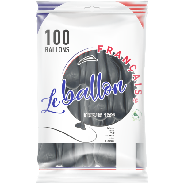Ballon noir opaque – Image 5
