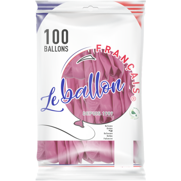 Ballon rose bonbon opaque – Image 5