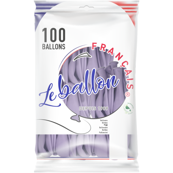 Ballon lilas opaque – Image 5