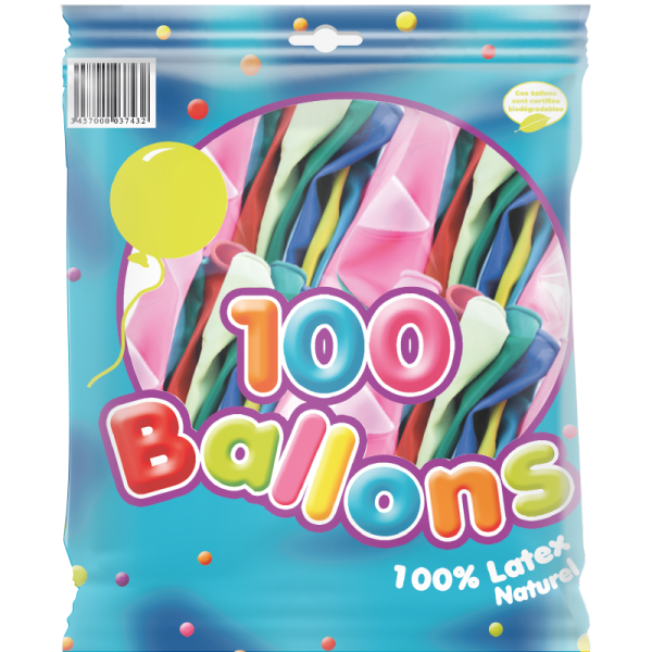 Ballons opaques multicolores 23 cm – Image 4