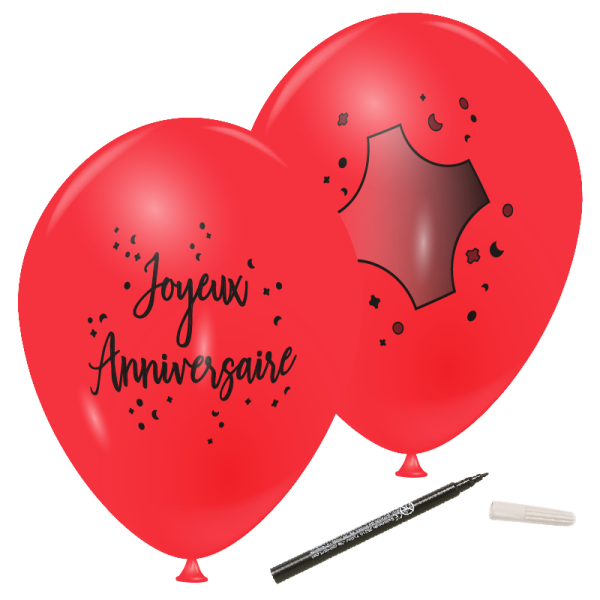 Ballon joyeux anniversaire à personnaliser