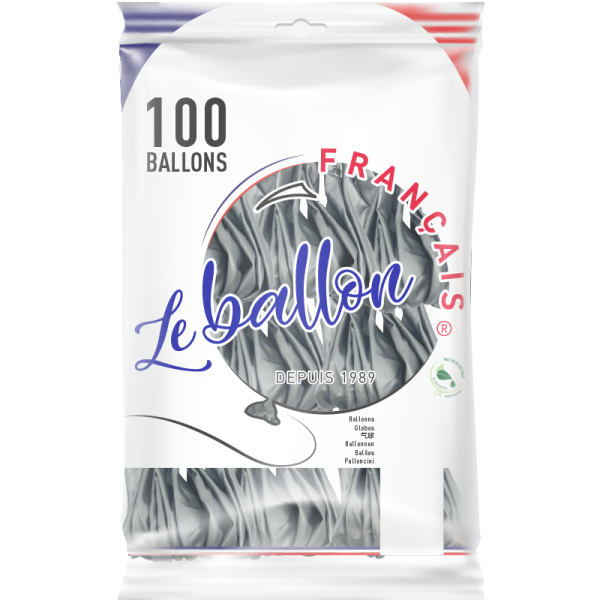 Ballon argent nacré – Image 5