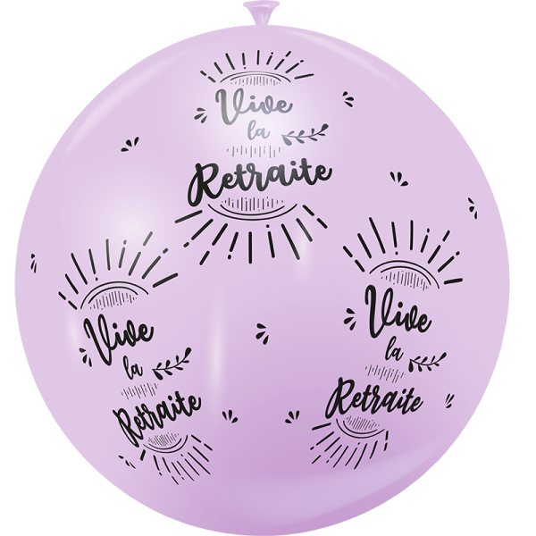 Ballon géant vive la retraite