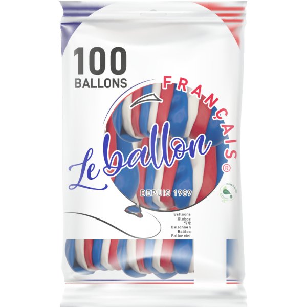 Ballons bleu, blanc et rouge – Image 2
