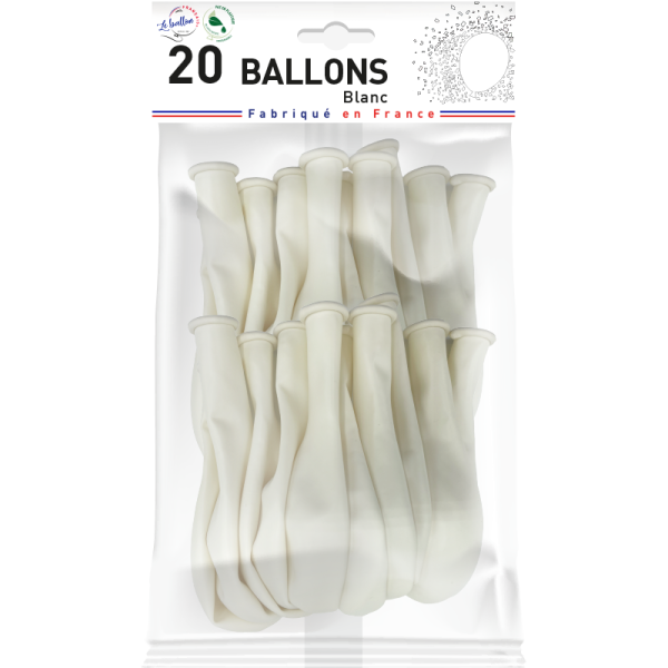 Ballon blanc opaque – Image 3