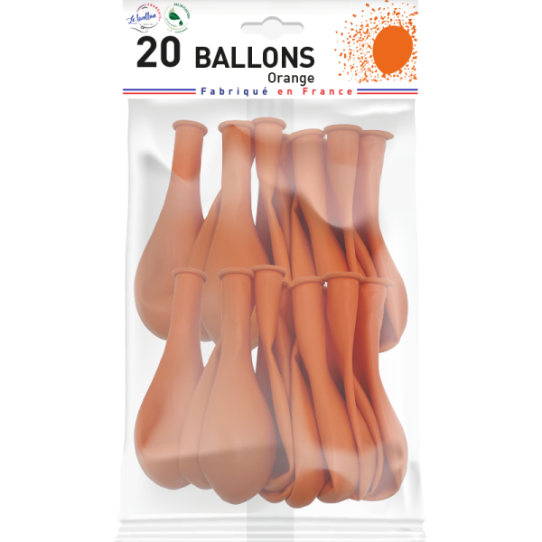 Ballon orange opaque – Image 3