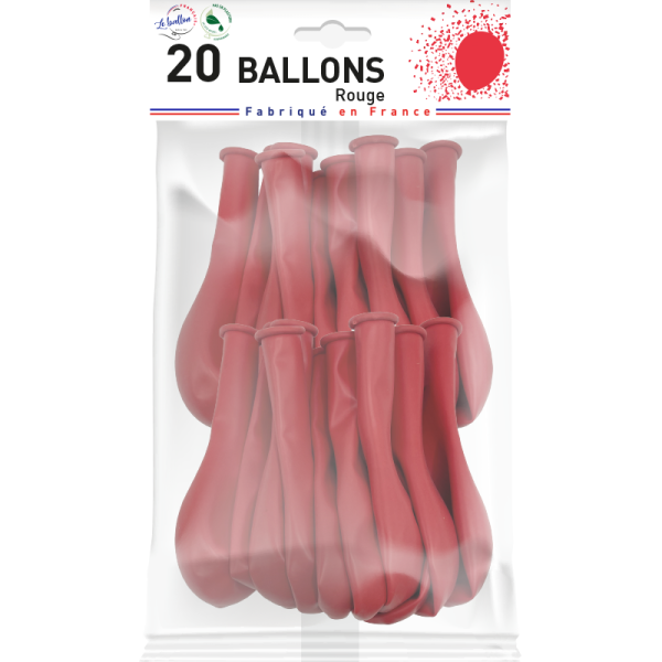Ballon rouge opaque – Image 3