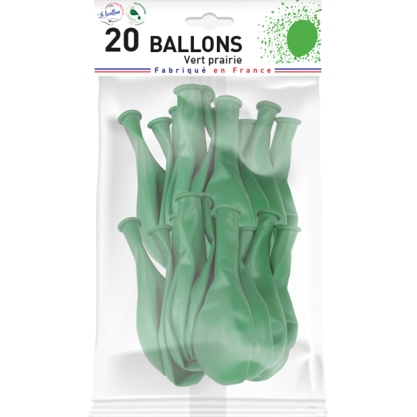 Ballon vert prairie opaque – Image 3