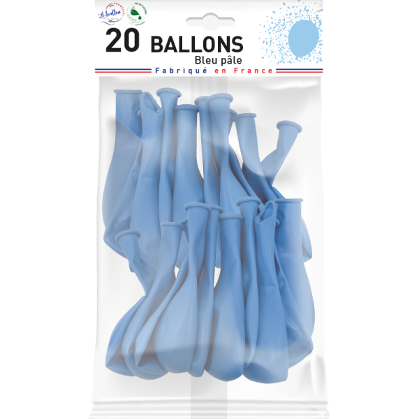 Ballon bleu pâle opaque – Image 3