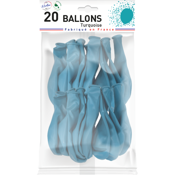 Ballon turquoise opaque – Image 3