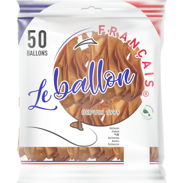 Ballon mandarine nacré – Image 4