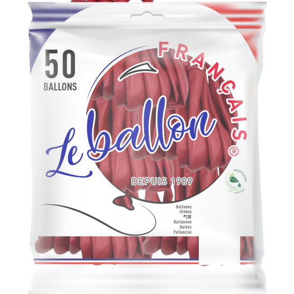 Ballon rouge nacré – Image 4