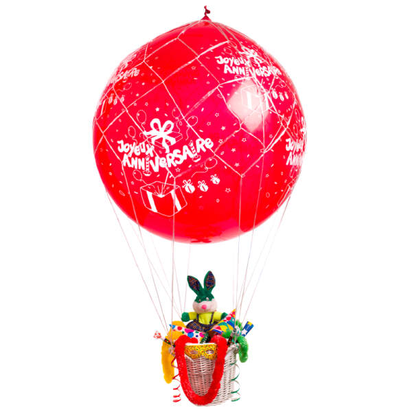 Montgolfière à cadeaux